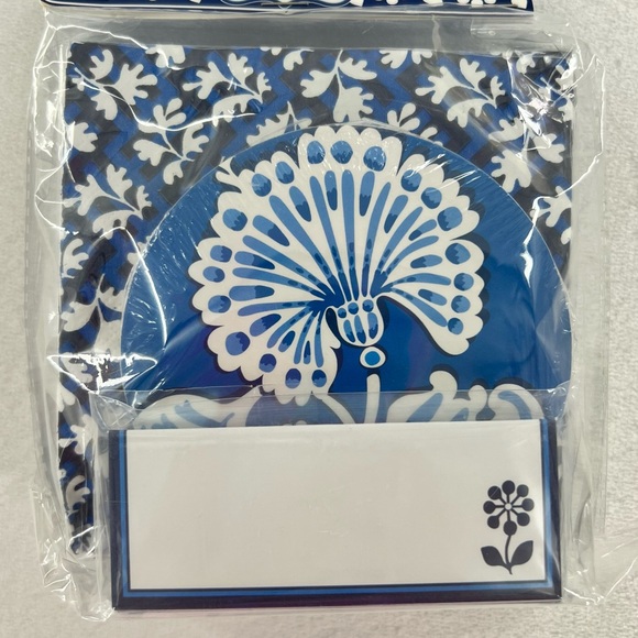 NWT Vera Bradley Blue Lagoon Happy Hour Set - Picture 2 of 7